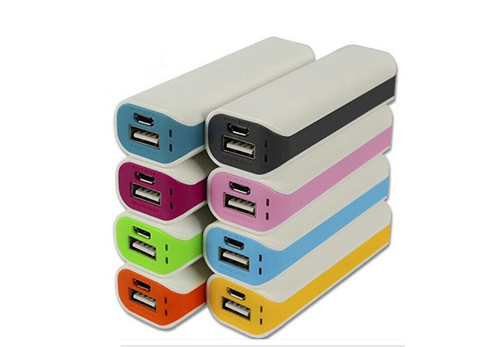 Multiple Colors Lipstick Sized Portable Charger With Laser Printed Logo