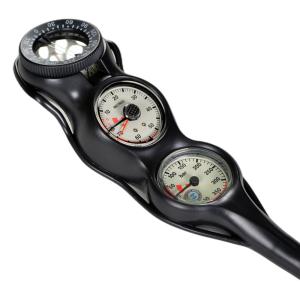 China Black Polymer Air Scuba Diving Gauges With Fluorescent Display wholesale