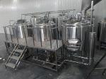 1500L Three Vessels Brewhosue Beer Brewing Equipment System Wiht Hopper