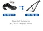 Black Carbon Road Bike Frame Rear Derailleur Bracket Axle Unit Aluminum Alloy