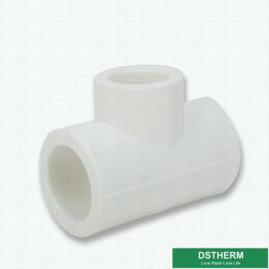 China Sanitary White Ppr Pipe Fittings Reducing Tee Size Plastic Pipe Accessories Water Supply wholesale