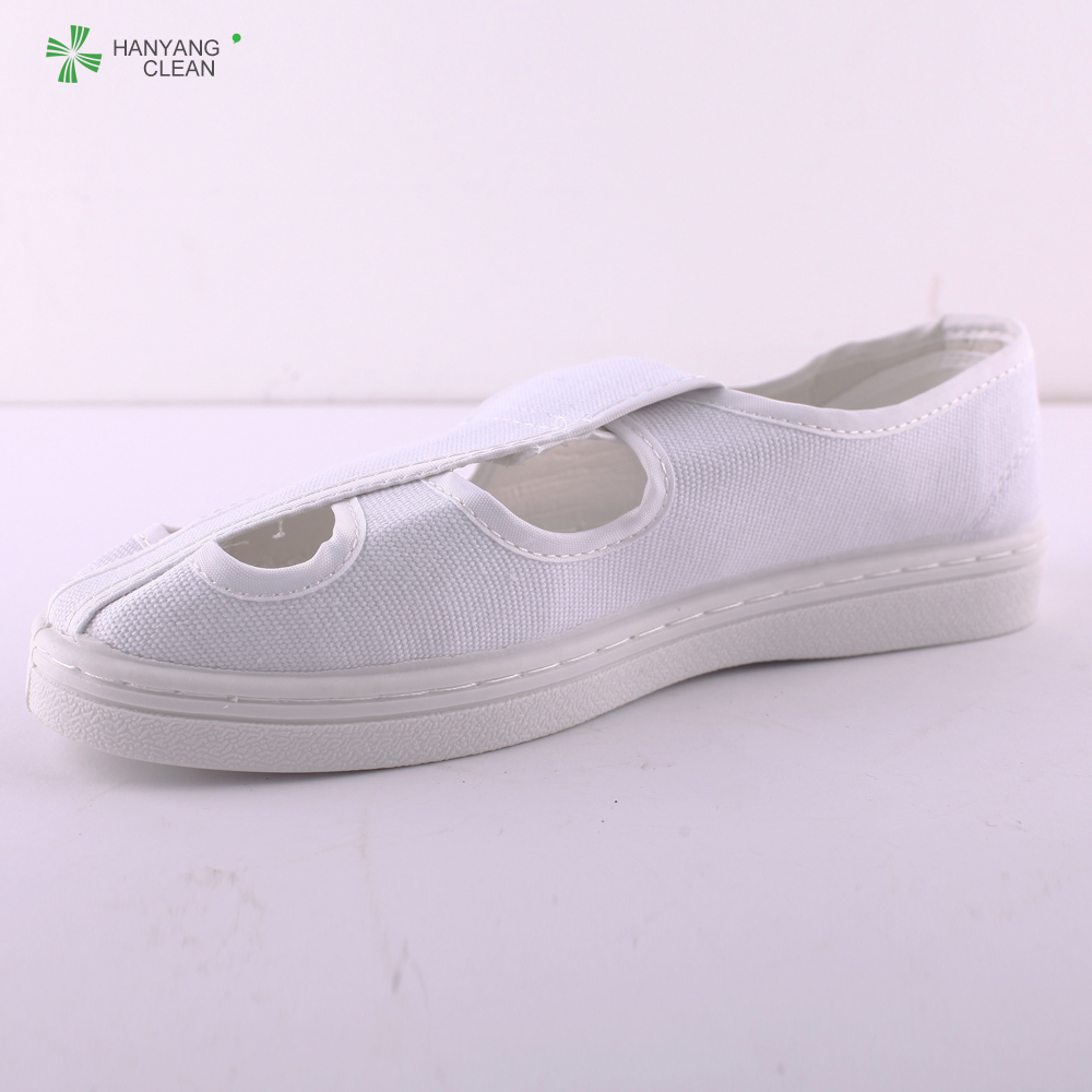 Medical Cleanroom Anti Static Safety Shoes , White Slip Resistant Work Shoes