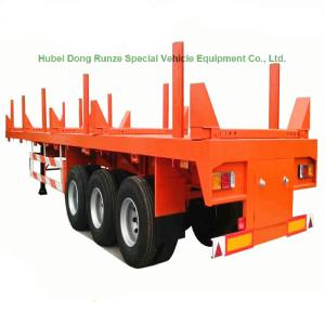 China Timber Lumber Transport Semi Trailer Long Wood Transport Log Trailer, 3 Axle Log Trailer 60ton wholesale