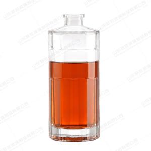 China Body Material Glass Cylinder Bottle 350ml 550ml 750ml for Liquor Vodka Whisky wholesale