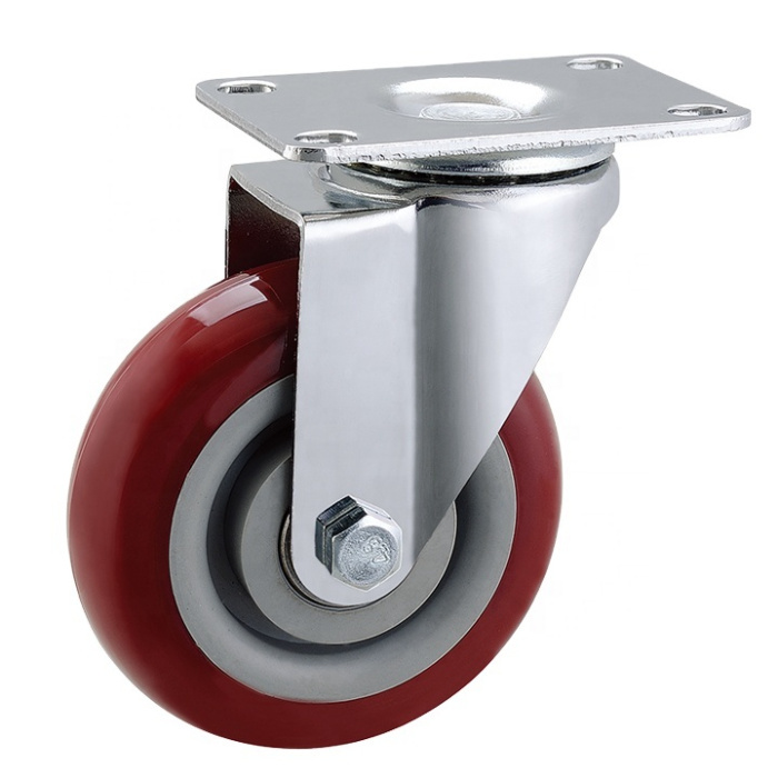 Heavy Duty Industrial PP Caster Wheel Equipment Caster Wheel with Edge Brake