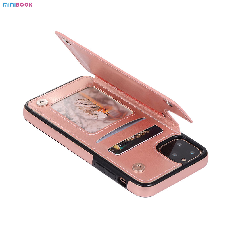 2023 Iphone 12 Pu Leather Wallet Case With Card Pockets Back Flip Cover For Iphone 13 Pro Max