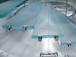 Staircase Floor Decoration 3-15mm Thickness Anti Slip Satin Acid Etch Laminated