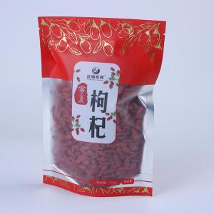 China Beef Nuts Kraft Paper 50g Compostable Stand Up Pouch With Window wholesale