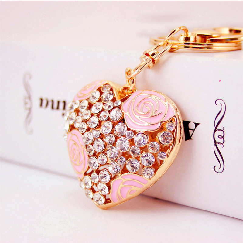 Silkscreen Key Chain Ornaments , OEM 5cm Perfume Bottle Keyring