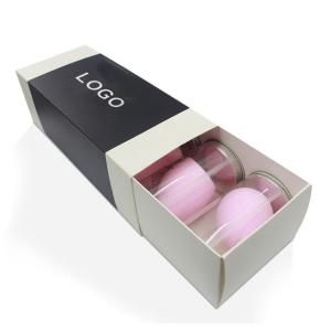 China Beauty Cardboard Cosmetic Packaging Boxes Make Up Powder Puff OEM ODM wholesale