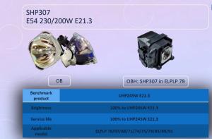 China Phoenix SHP307OB Projectors Bulbs For ELPLP71 ELPLP74 ELPLP75 ELPLP78 ELPLP79 ELPLP85 ELPLP87 ELPLP88 ELPLP89 ELPLP91 wholesale