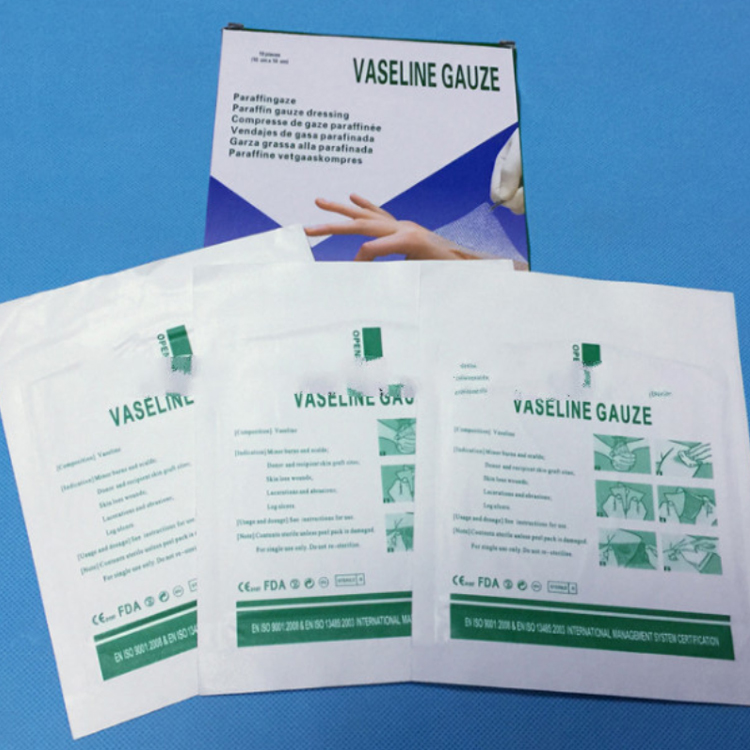 APD-H01 Sterile Gauze Disposable Medical Paraffin Gauze Dressing