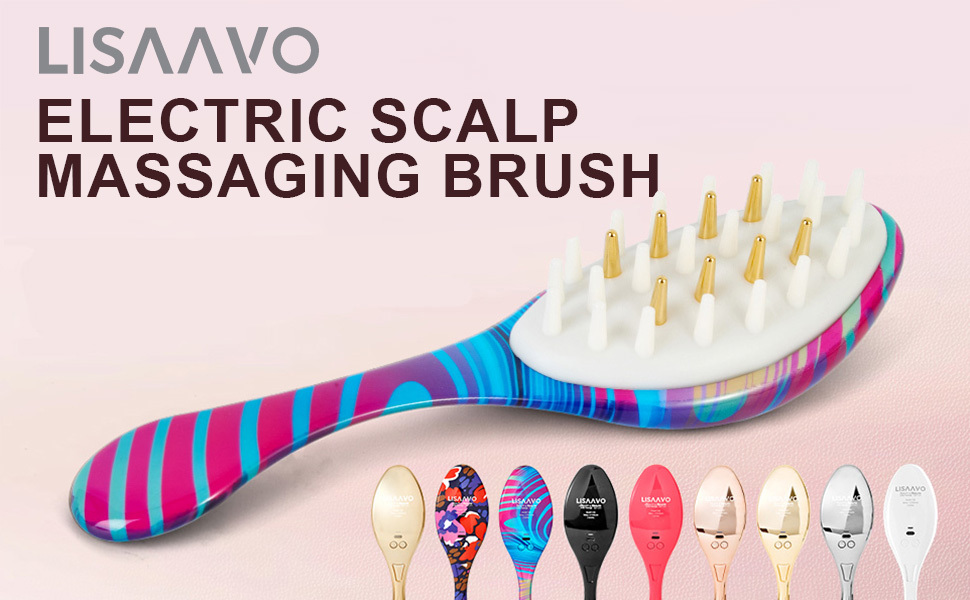 650nm Red LED Hair Growth Comb EMS Electric Massage Hair Brush 450mAh 3.7V Battery