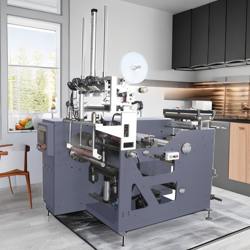 Highly precise Fully automatic non-stop 4 spindle shaft turret rewinder for label slitting machinery