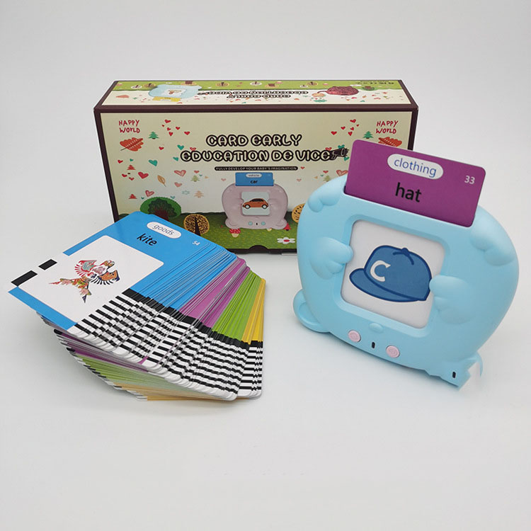 Children's Puzzle Flash Card Machine with Educational Features and Lithium Battery