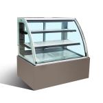 Refrigerated glass door cake display case for bakery with CE/ETL