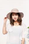 AK17592 fashion Wide brim sunny beach foldable summer straw hats for womens in