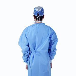 China Anti Static Disposable Surgical Gowns Disposable Lab Coat Long Sleeves wholesale