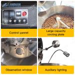 Home Gas Electric Drum Roaster Auto Roasting Machine Small Electric Home Coffee