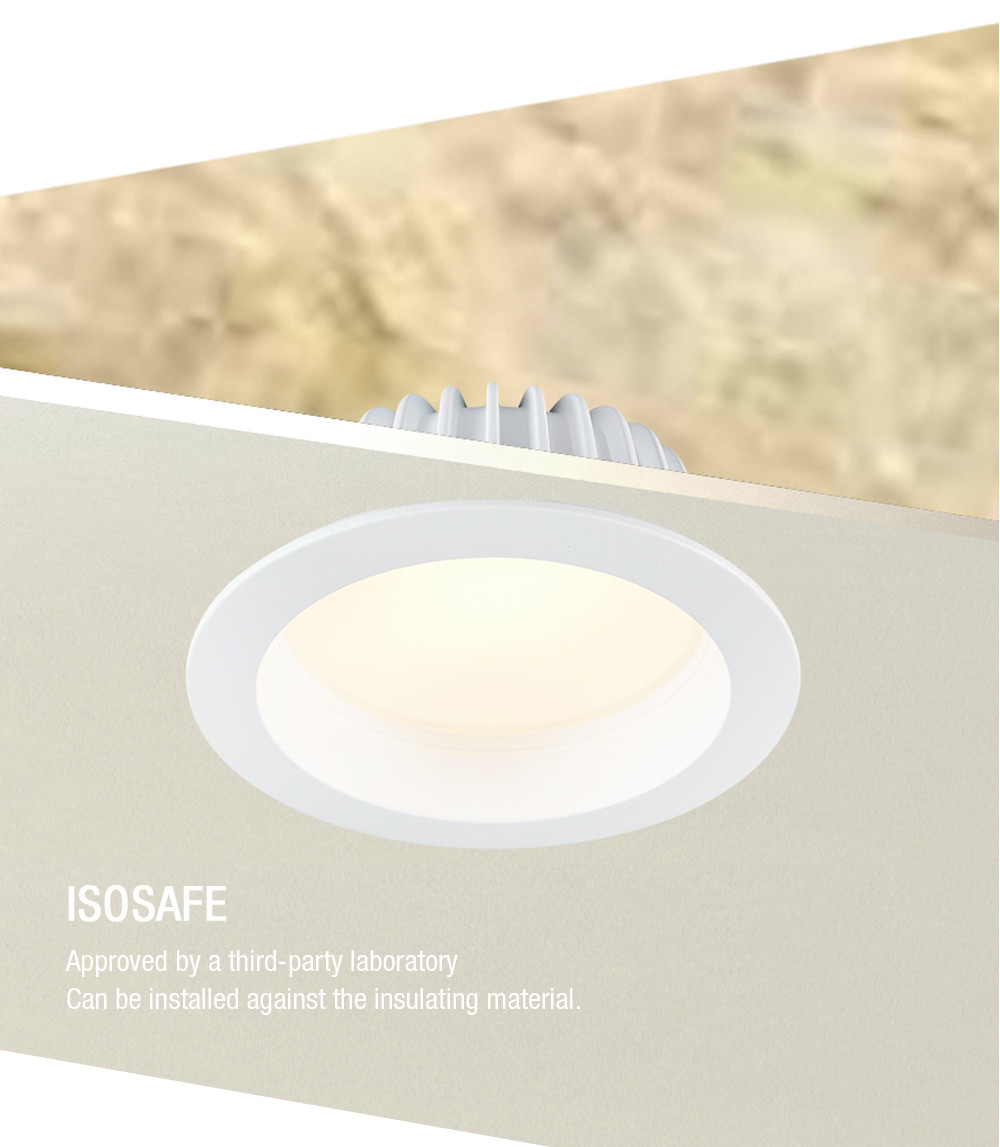 SMD Aluminium CCT LED Downlight 10W Waterproof Recessed Anti Glare