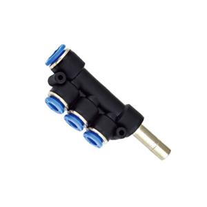 China Plastic Material Air Tube Fittings PKJ Five Way Type Equal Diameter 0 - 60℃ wholesale