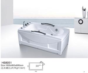 China Sanitary ware, Bathtubs, Jacuzzi, Massage bathtub,WHIRLPOOL HB8051 1600X800X680 wholesale