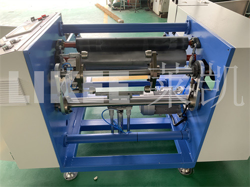 Semi-automatic 305m Rewinding Length House Foil And Paper Rewinding Machine With 2 Spindles