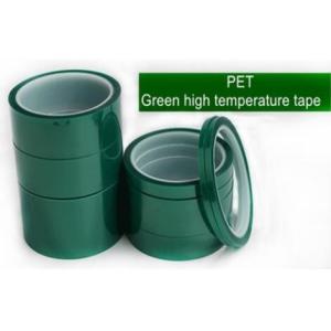 Green Polyester Silicone Adhesive Electroplating Tape Heat Resistant PET Powder
