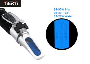 China Portable Digital Honey Refractometer Temperature Correction 58-90% Brix wholesale