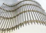 Wire Rope Rod Woven Soft 63% Stainless Steel Architectural Mesh For Facade