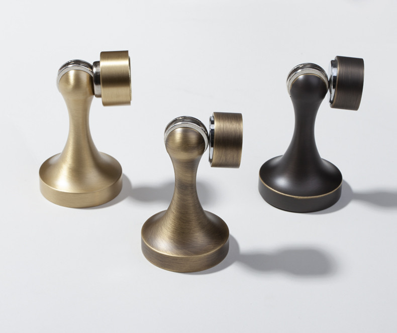 Indoor Strong Magnetic Brass Door Stops 50mm 82.5mm Finish Customized