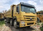 Used Dump Truck HOWO 375 8X4 second hand tipper cheapfor sale big bucket