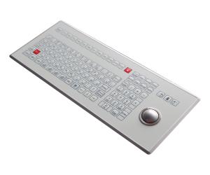 China 106 Keys Medical Membrane Switch Keyboard Trackball Front Panel Mounting wholesale