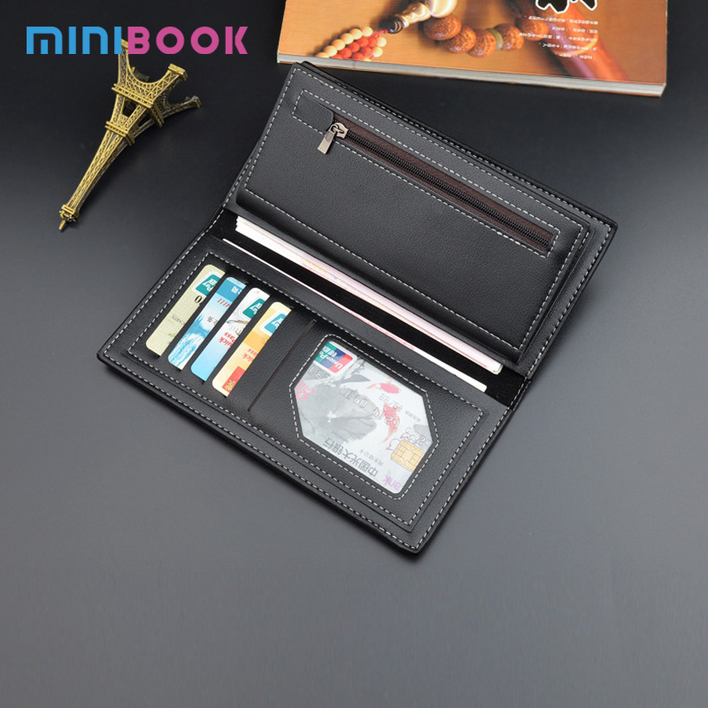 Vintage Style Minibook Fashion Men's Wallet PU Leather Multifunction Card Holder
