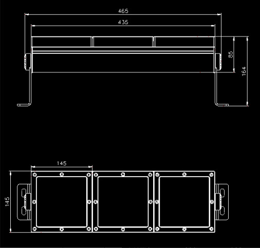 FCC Outdoor 12V 50W RGB LED Floodlight