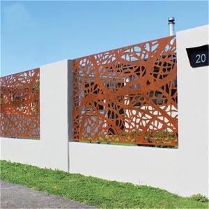 China Decorative Corten Steel Screen Panel Laser Cut Metal Privacy Fencing Garden wholesale