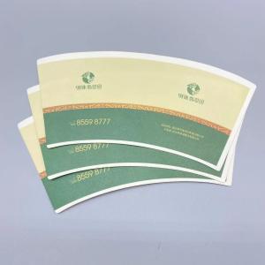 China Water Resistance 135gsm Paper Cup Fan Printed PE Coated wholesale
