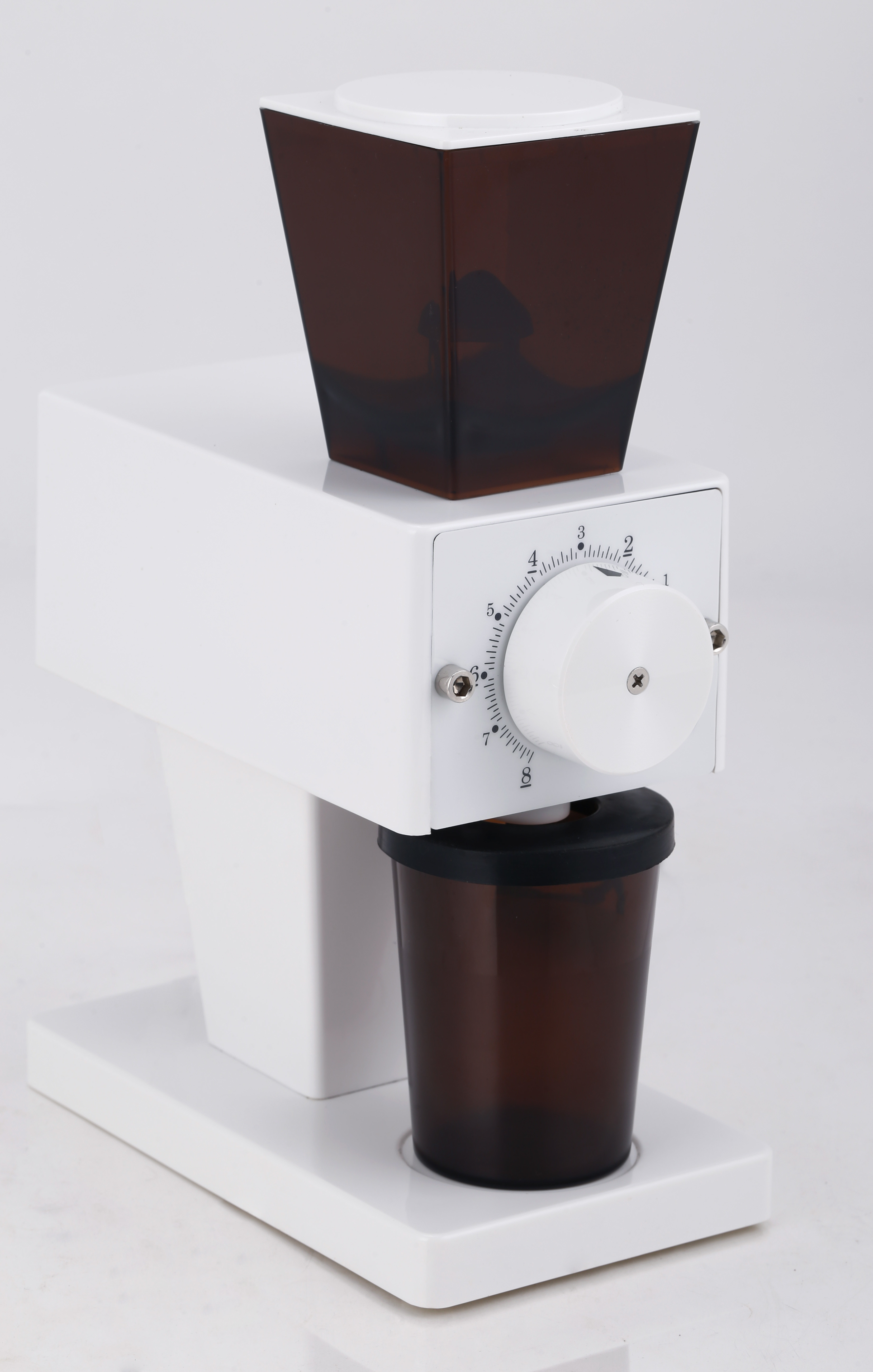 Home Flat Burr Grinder , 240V 180W Portable Manual Coffee Grinder