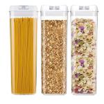 Eco-Friendly BPA Free 3 Piece 1.9L Set Plastic Airtight Food Storage Container