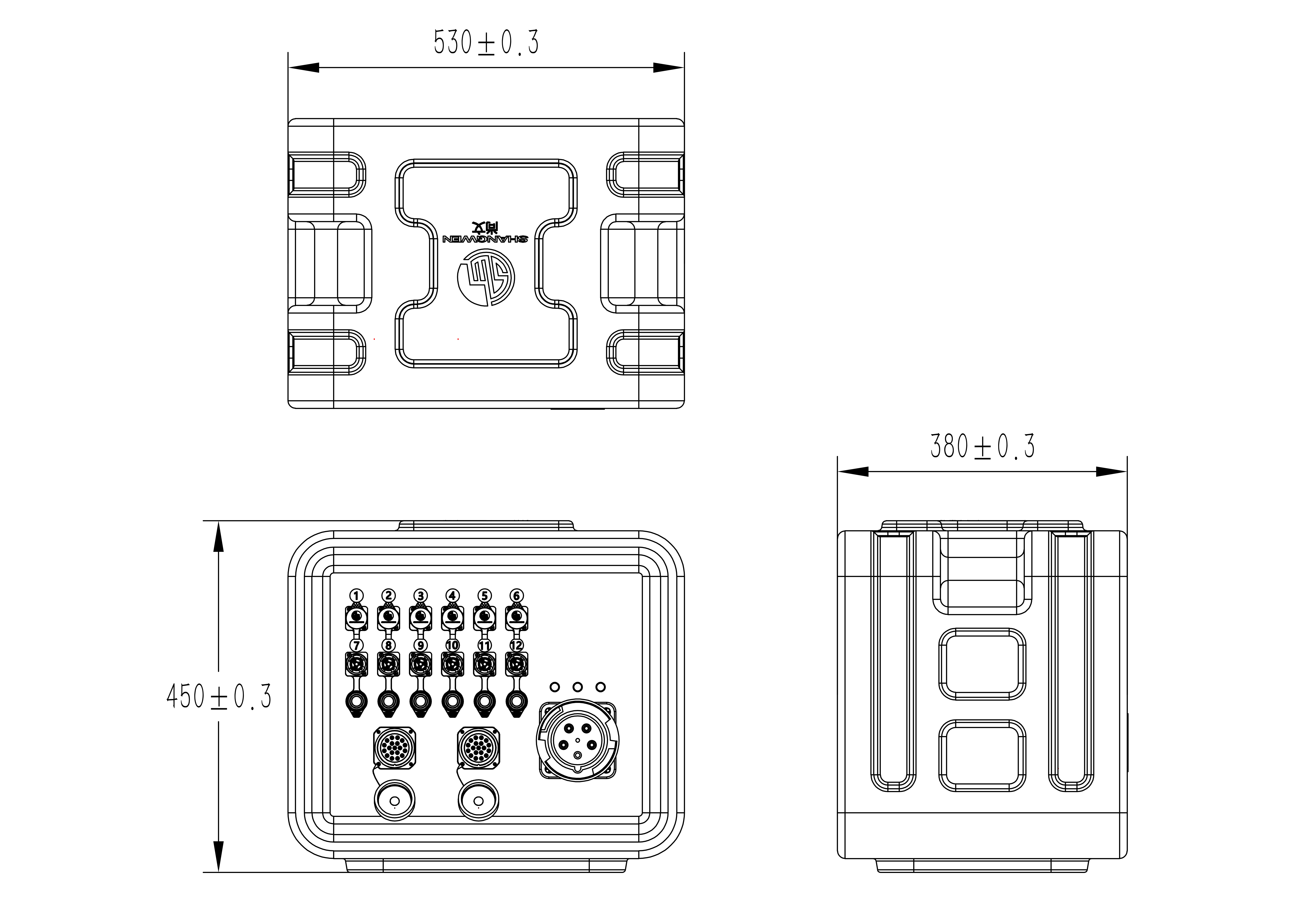 Professional Stage Light Power Distribution Box 12 Channels with 19 Pin Socapex