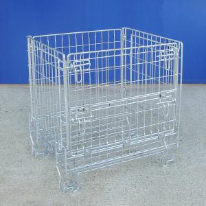 China Foldable Industrial Wire Container Power Coated Rust Resistant wholesale