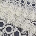 Customized Tulle Net Flower Lace Coloured Embroidery Fabric Water Soluble