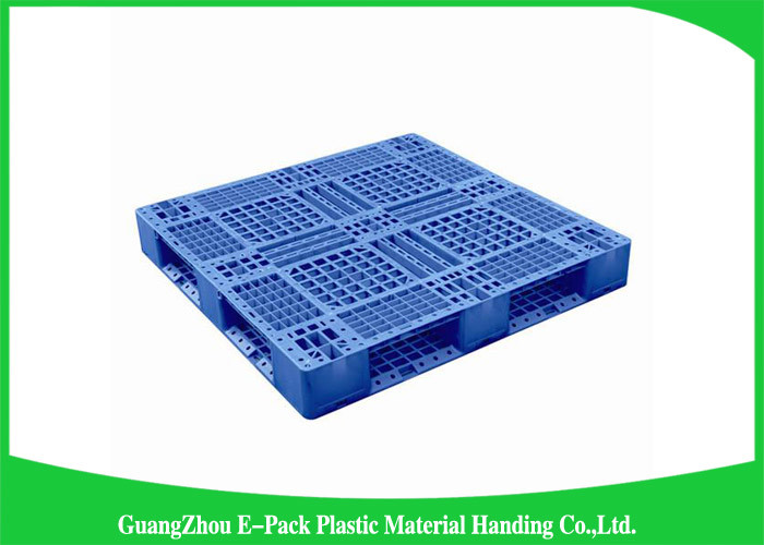 1200 * 1000mm Lightweight Plastic Pallets , Single Solid Deck Stackable Plastic Pallets
