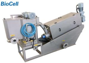 China SS316 9m3/H Screw Filter Press Machine 1.95KW Municipal Wastewater Treatment System wholesale