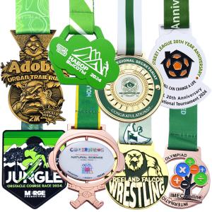 China Marathon Running Sports Medal Custom Award Medal Bronze Plated wholesale