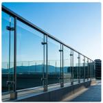 Anti Rust Stainless Steel And Glass Balcony Railings Fencing UV Resistant