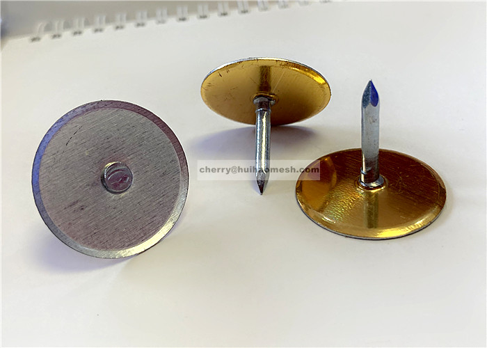 3.4mm Cupped Head Capacitor Discharge Weld Pins For Metal Air Duct Insulation