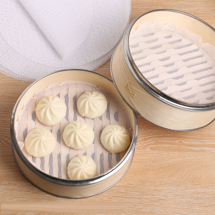 Non Stick Round Silicone Kitchen Tool Steamer Mat Reusable Eco Friendly