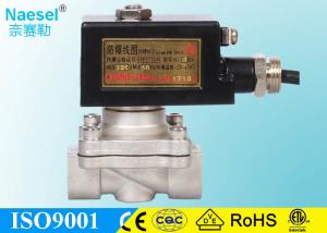 China 12VDC Diaphragm Solenoid Valve 10 / 16 / 25 / 40 Bar Acted Thread / Flange Connection wholesale