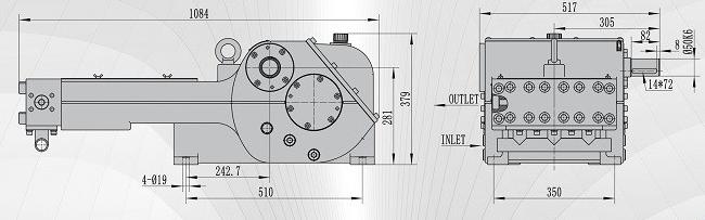 15000psi 30-50L/min Heavy-Duty High Pressure Plunger Pump for Water Jet Blasting